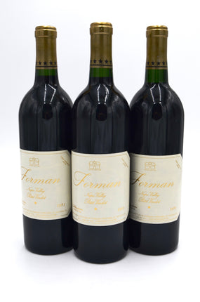 1991 Forman Petit Verdot, Tobias Musgrove Special, Napa Valley