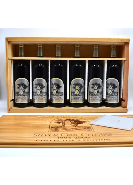 1995-2000 Silver Oak Cabernet Sauvignon, Alexander Valley [Collector's Edition Vertical of 6 btls] (1995, 1996, 1997, 1998, 1999, 2000)