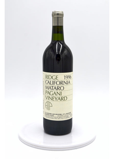 1996 Ridge Vineyards Mataro, Pagani Vineyard, Sonoma Valley