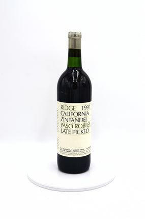 1997 Ridge Vineyards Late Picked Zinfandel, Dusi Ranch, Paso Robles, San Luis Obispo County