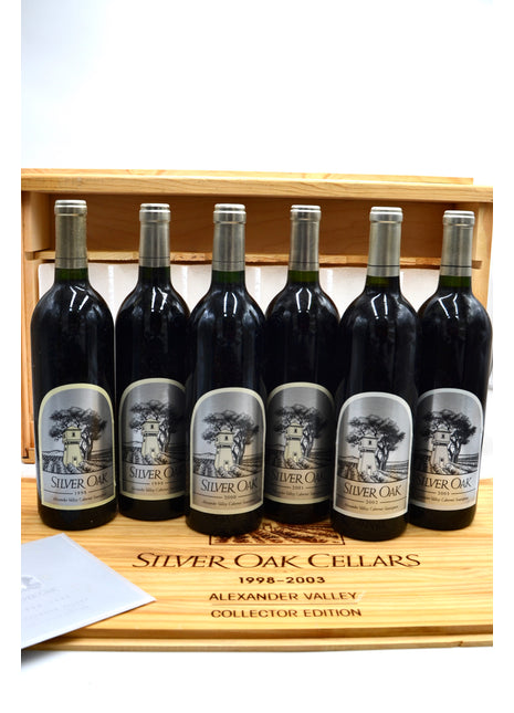 1998-2003 Silver Oak Cabernet Sauvignon, Alexander Valley [Collector's Edition Vertical of 6 btls] (1998, 1999, 2000, 2001, 2002, 2003)
