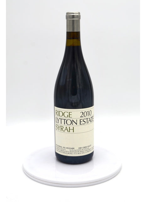 2010 Ridge Vineyards Syrah, Lytton Estate, Dry Creek Valley, Sonoma County