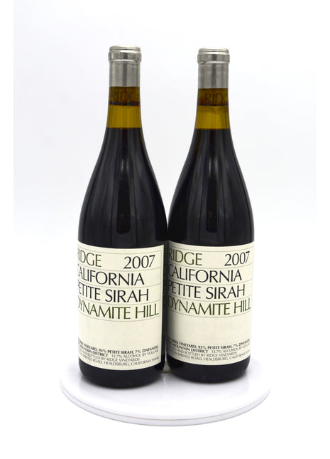 2007 Ridge Vineyards Petite Sirah, Dynamite Hill, York Creek Vineyard, Spring Mountain District, Napa Valley