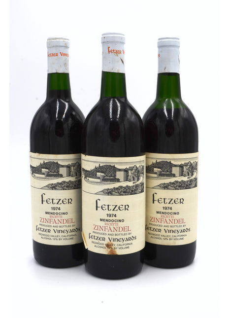 1974 Fetzer Vineyards Ricetti Zinfandel, Mendocino