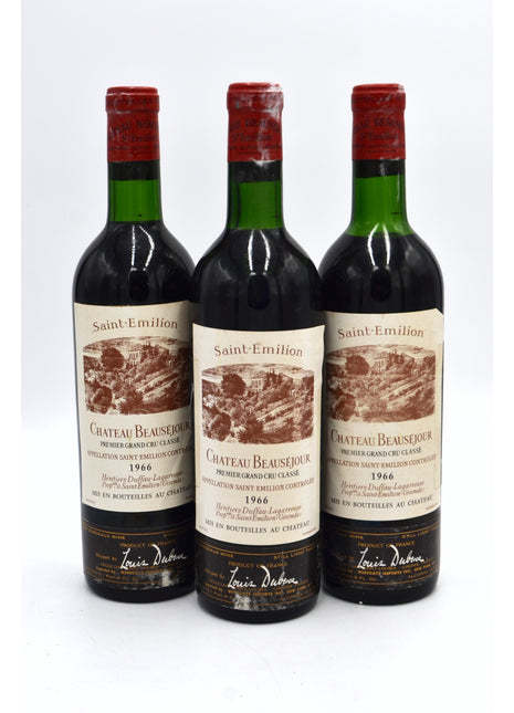 1966 Château Beausejour Heritiers Duffau-Lagarrosse, St. Emilion