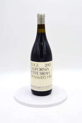 2003 Ridge Vineyards Petite Sirah, Dynamite Hill, York Creek Vineyard, Spring Mountain District, Napa Valley