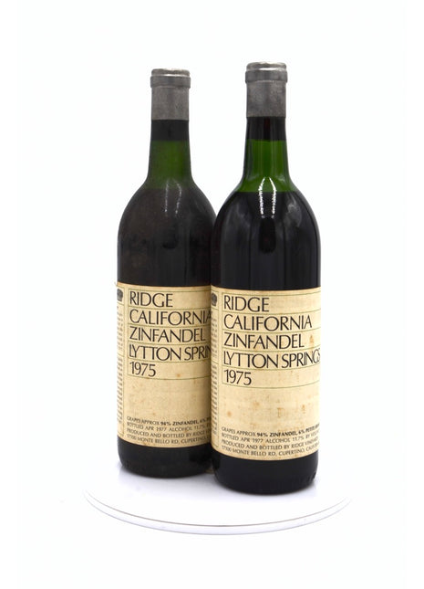 1975 Ridge Vineyards Zinfandel, Lytton Springs, Dry Creek Valley, Sonoma County