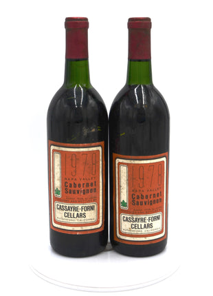 1978 Cassayre-Forni Cellars Cabernet Sauvignon, Rutherford, Napa Valley