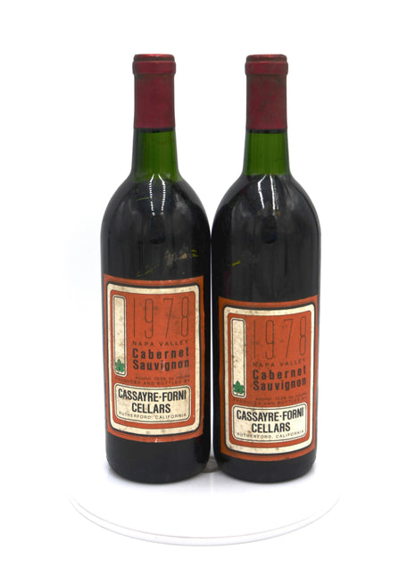 1978 Cassayre-Forni Cellars Cabernet Sauvignon, Rutherford, Napa Valley