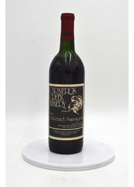 1977 Carneros Creek Winery Cabernet Sauvignon, Nathan Fay's Vineyard, Napa Valley