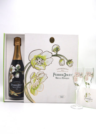 2006 Perrier-Jouët Fleur de Champagne, Cuvee Belle Epoque, Vintage Brut Champagne [2-Glass Set]