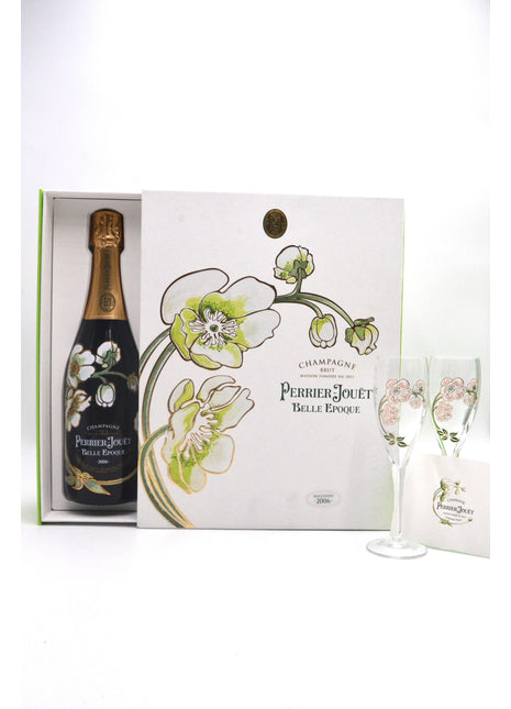 2006 Perrier-Jouët Fleur de Champagne, Cuvee Belle Epoque, Vintage Brut Champagne [2-Glass Set]