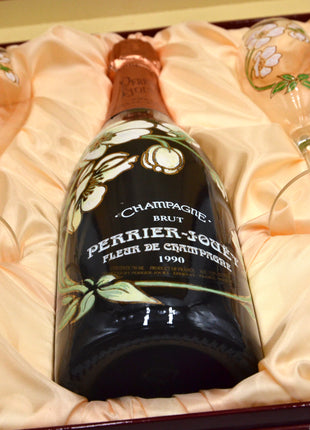 1990 Perrier-Jouët Fleur de Champagne, Cuvee Belle Epoque, Vintage Brut Champagne [4-Glass Set]