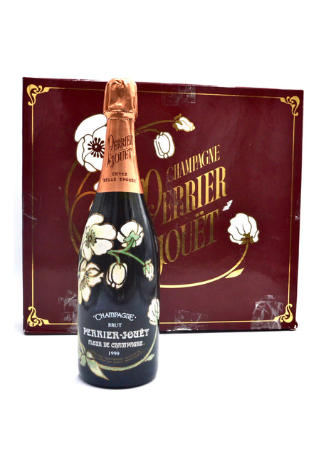 1990 Perrier-Jouët Fleur de Champagne, Cuvee Belle Epoque, Vintage Brut Champagne [4-Glass Set]