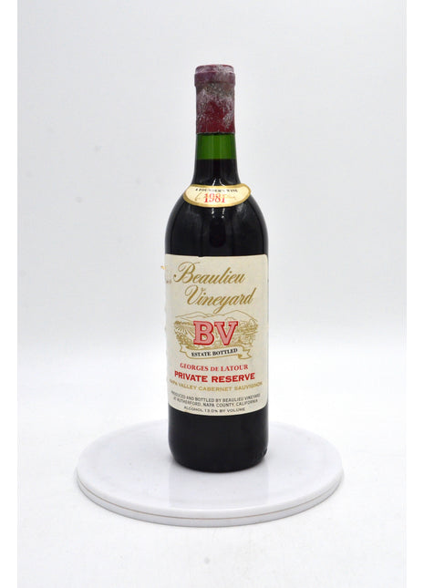 1981 Beaulieu Vineyard Georges de Latour Private Reserve Cabernet Sauvignon, Napa Valley