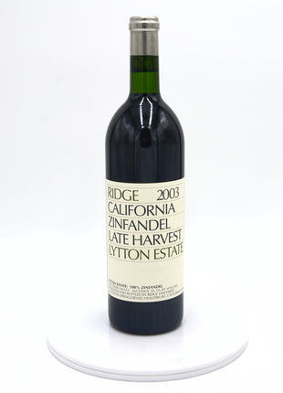 2003 Ridge Vineyards Late Harvest Zinfandel, Lytton Estate, Dry Creek Valley, Sonoma County