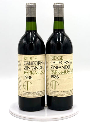 1986 Ridge Vineyards Zinfandel Park-Muscatine, Howell Mountain