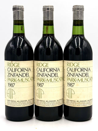 1987 Ridge Vineyards Zinfandel Park-Muscatine, Howell Mountain