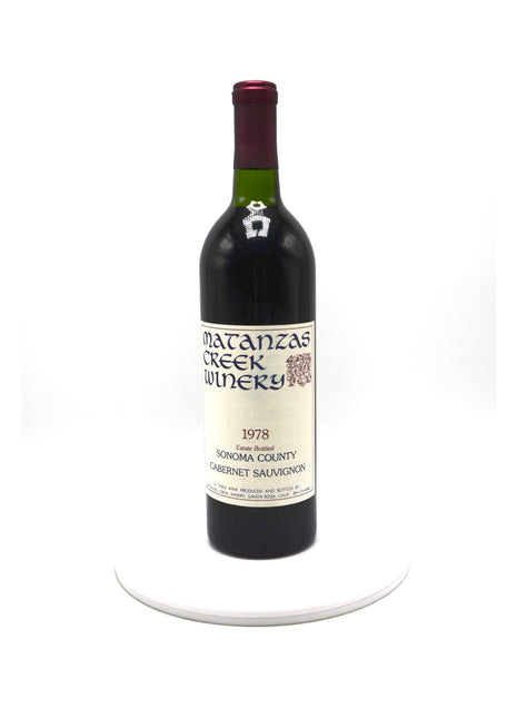 1978 Matanzas Creek Winery Cabernet Sauvignon, Sonoma County