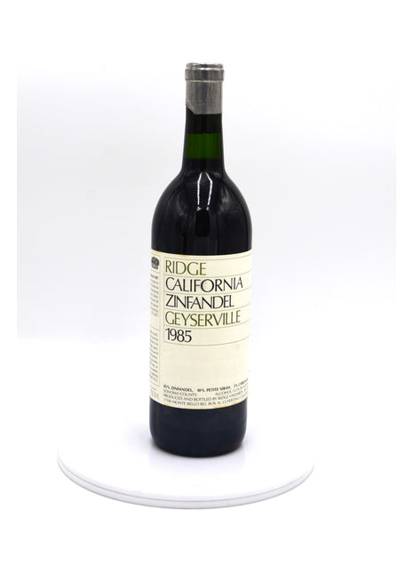 1985 Ridge Vineyards Zinfandel, Geyserville, Sonoma Valley