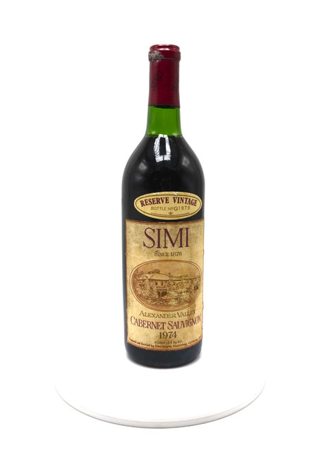 1974 Simi Reserve Cabernet Sauvignon, Alexander Valley