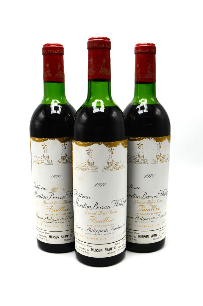 1970 Château Mouton Baron Philippe, Pauillac – Wine Consigners Inc.