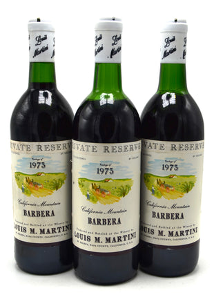 1973 Louis M. Martini Winery Private Reserve Barbera, Napa Valley