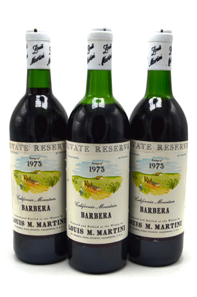 1973 Louis M. Martini Winery Private Reserve Barbera, Napa Valley