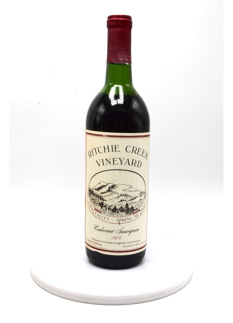 1974 Ritchie Creek Vineyard Cabernet Sauvignon, Spring Mountain District, Napa Valley