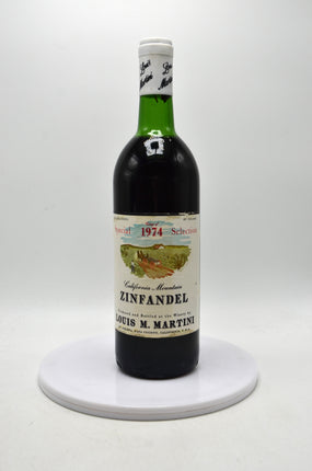1974 Louis M. Martini Zinfandel, Special Selection, California Mountain