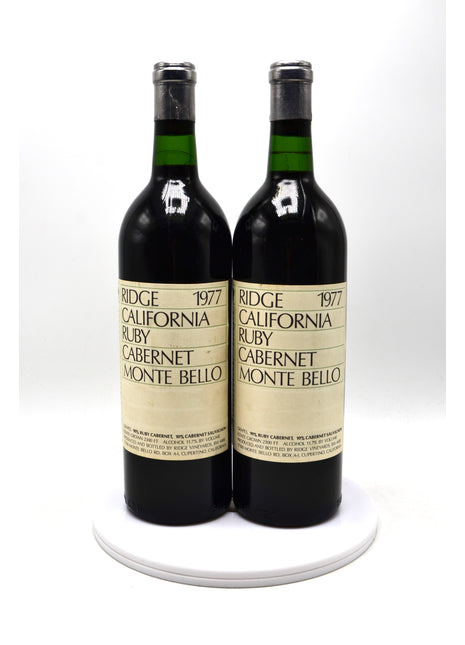 1977 Ridge Vineyards California Ruby Cabernet Sauvignon, Monte Bello, Santa Cruz Mountains