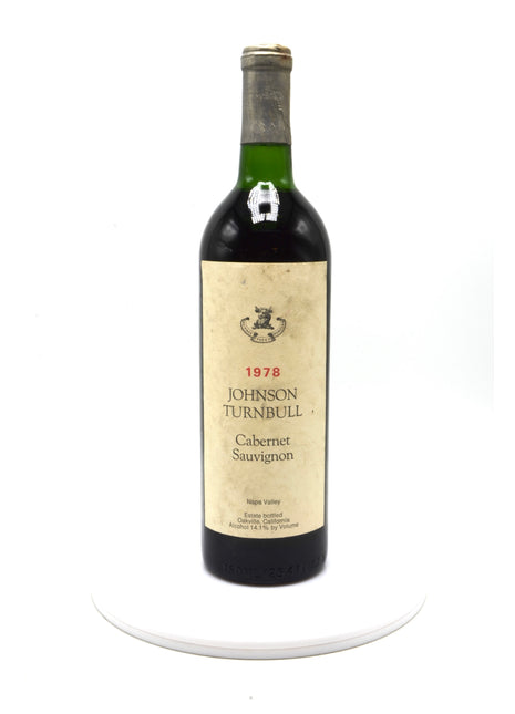 1978 Johnson Turnbull Estate Cabernet Sauvignon, Oakville, Napa Valley
