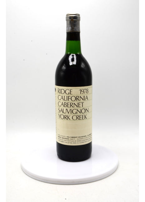 1978 Ridge Vineyards Cabernet Sauvignon, York Creek, Spring Mountain, Napa County