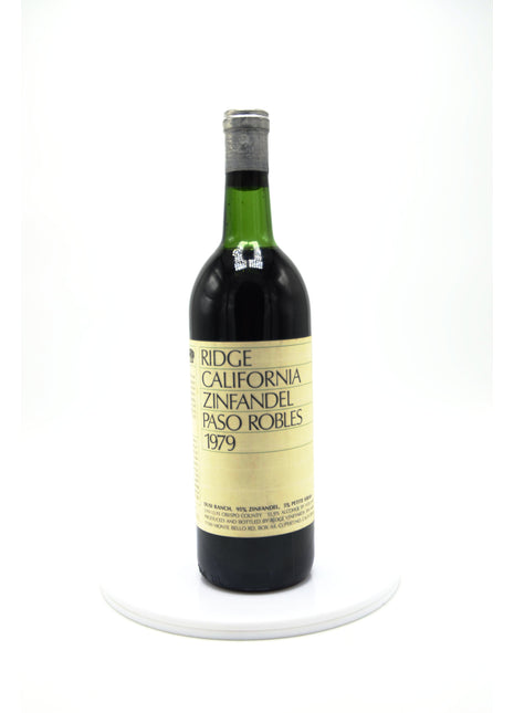 1979 Ridge Vineyards Zinfandel, Dusi Ranch, Paso Robles