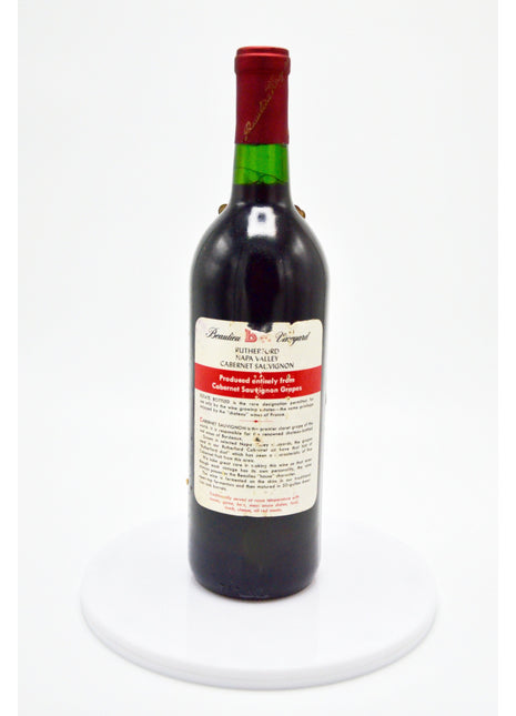 1980 Beaulieu Vineyard Rutherford Cabernet Sauvignon, Napa Valley