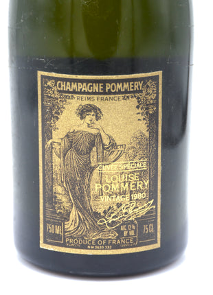 1980 Pommery Champagne, Cuvee Louise Speciale