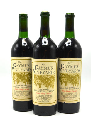 1981 Caymus Cabernet Sauvignon, Grace Family Vineyard, Napa Valley