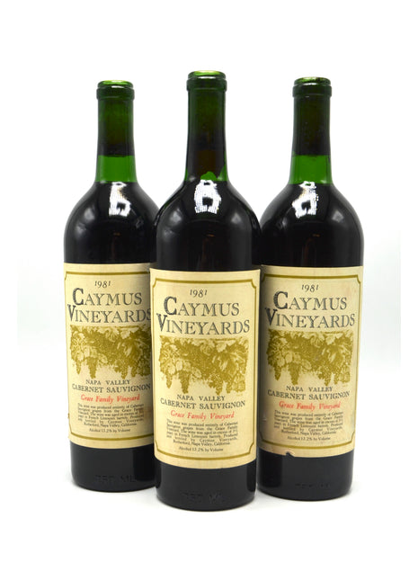 1981 Caymus Cabernet Sauvignon, Grace Family Vineyard, Napa Valley