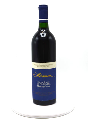 1981 Mirassou Vineyards Zinfandel, Monterey