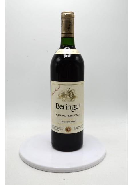 1982 Beringer Cabernet Sauvignon, Chabot Vineyard, St. Helena, Napa Valley