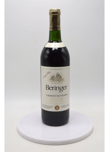 1982 Beringer Cabernet Sauvignon, Knights Valley, Sonoma County