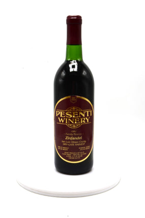 1982 Pesenti Winery Zinfandel, Paso Robles, San Luis Obispo County