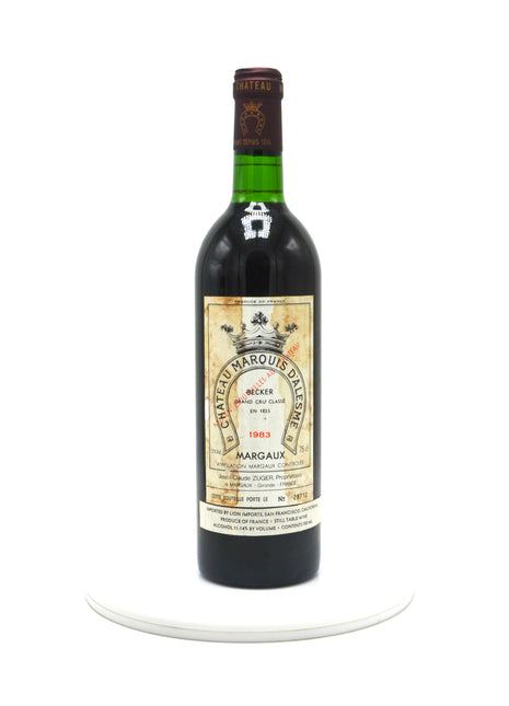 1983 Château Marquis d'Alesme Becker, Margaux