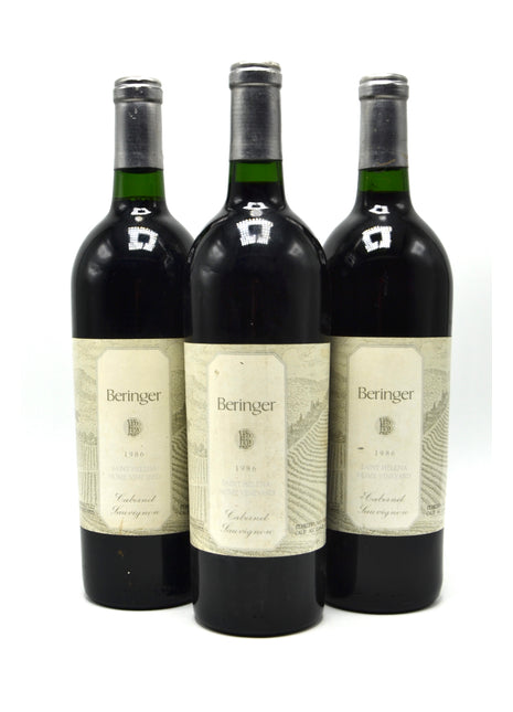 1986 Beringer Cabernet Sauvignon, Home Vineyard, St. Helena, Napa Valley