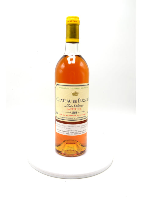1986 Château de Fargues, Sauternes