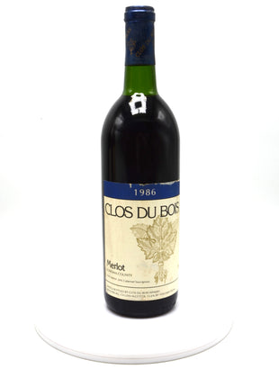 1986 Clos du Bois Merlot, North Coast, Sonoma County