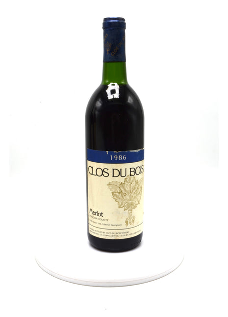 1986 Clos du Bois Merlot, North Coast, Sonoma County