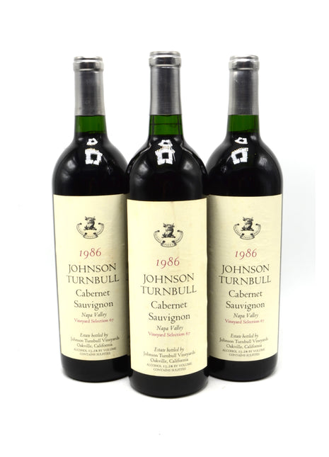 1986 Johnson Turnbull Cabernet Sauvignon, Vineyard Selection 67, Napa Valley