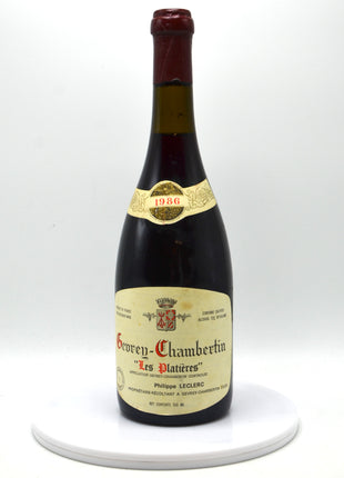 1986 Domaine Philippe LeClerc Gevrey-Chambertin, Les Platieres