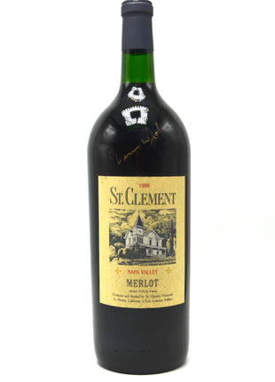 1986 St. Clement Merlot, Napa Valley [autographed] (magnum)